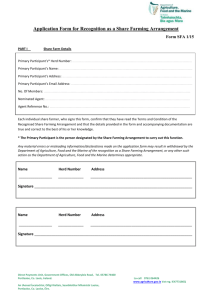 Share Farm Application Form