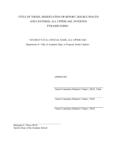 Dissertation Template - Utep