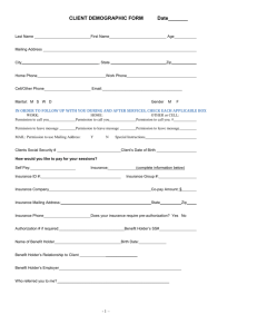 Adult New Therapy Client Forms