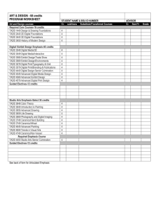 Advising Worksheet - Bemidji State University