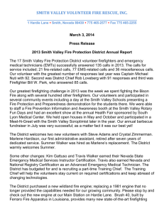 SVFPD Press Release 2013 - Smith Valley Fire Protection District