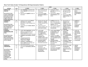 NYS gr6-8 Extended Response Rubric