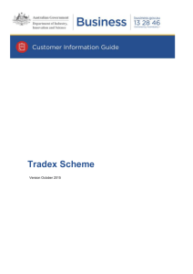Customer Information Guide - Tradex