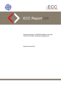 Draft ECC Report XX - ECO Documentation Database