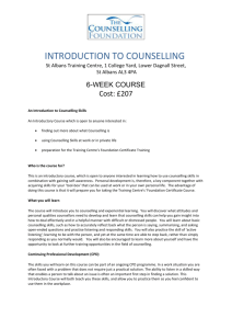 introduction to counselling