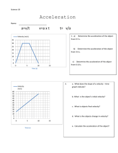 Acceleration Wksht