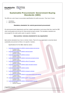 Sustainable Procurement GBS 6-Feb