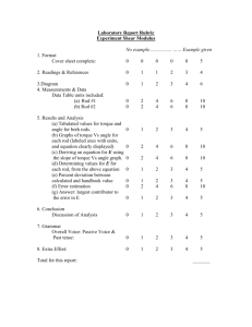 Phys 23 Shear Modulus Rubric