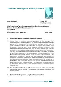 Paper 5.1 Report of Nephrops Focus Group Meeting 2013 04 04