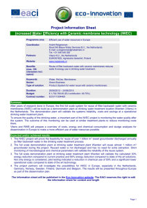 IWEC Project Information Sheet