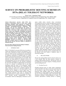 DELAY TOLERANT NETWORKS