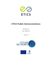 ETICS Public Demonstrations
