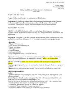 Adding Equal Groups_An Introduction to Multiplication - Math-4326