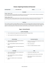 Drama: Exploring Emotions & Character