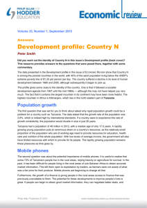 Answers: Development profile