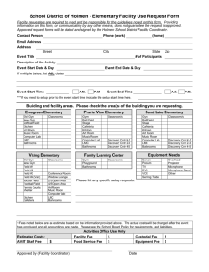 School District Of Holmen - Elementary Facility Use Request Form