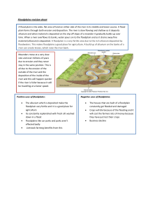 Flood Plains - Revision Sheet