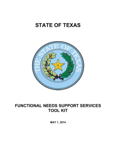 FNSS Tool Kit v5 - Texas Emergency Management