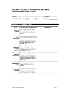 RAILWAY CROSSING PROTECTION