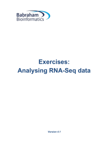 Analysing RNA-Seq data Exercise