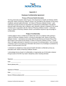 Employee Confidentiality Agreement