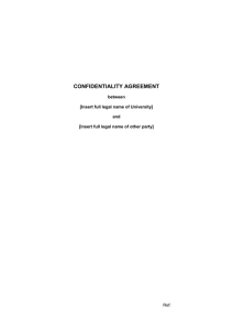2-way Confidentiality Agreement