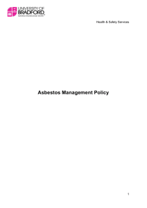Asbestos Management Policy