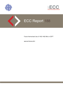 Future Harmonised Use of the 1452-1492 MHz in CEPT