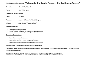 Simple Tenses vs Continuous