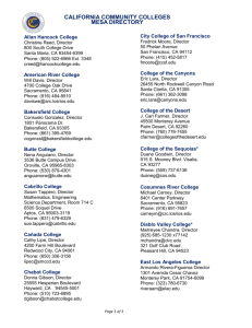 Directory of MESA Centers