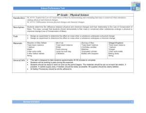 8 th Grade - Secondary Science