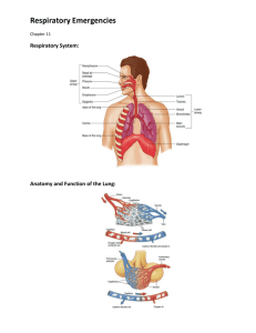 11 Respiratory Emergencies