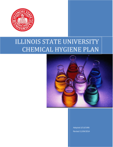 illinois state university chemical hygiene plan