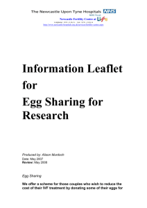Egg Sharing for Research