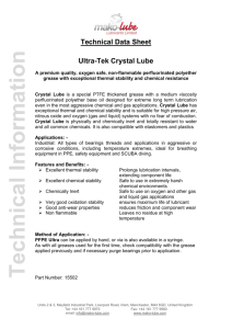 Ultra-Tek Crystal Lube