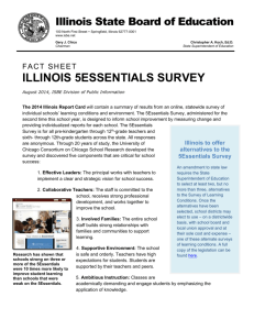 5Essentials Fact Sheet - School Year 2014-2015
