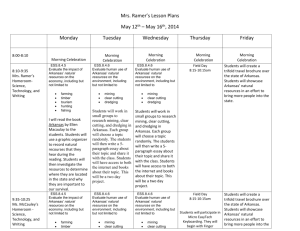 Mrs. Ramer`s Lesson Plans May 12th – May 16th, 2014 Monday