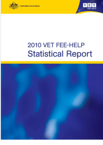 DOCX file of 2010 VET FEE-HELP Statistical Report (0.62