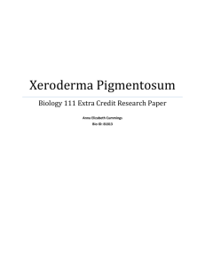 Xeroderma Pigmentosum Research Paper
