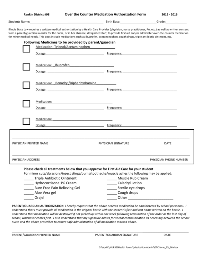 Over The Counter Meds Covered By Hsa