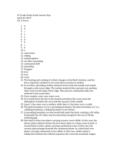 6th Grade Study Guide Answer Key April 29, 2014 Ch. 4 Test A d d c