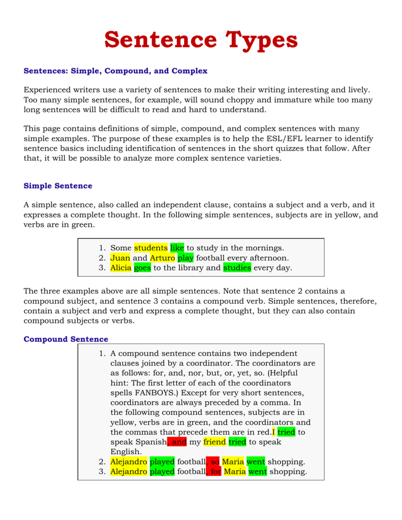 sentence-types