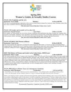 WGSS 3268/ COMM 3450 Gender and Communication Instructor
