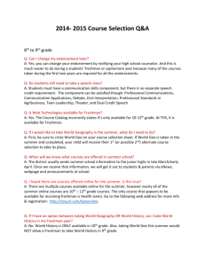 9th Grade FAQ - Katy Independent School District