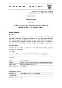 Academic Board Report EC3 July 2011