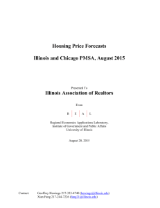 Housing Price Forecast: Illinois and Chicago PMSA, August 2015