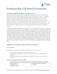 Predixion Insight In-Database Scoring Overview