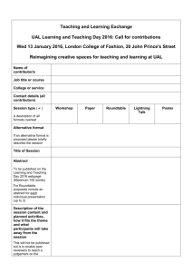 Learning and Teaching Day 2016 proposal form