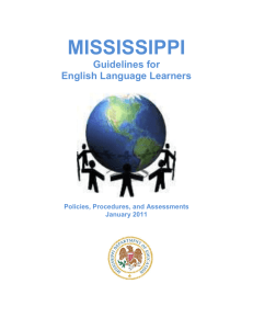 Mississippi Guidelines for - Mississippi Department of Education