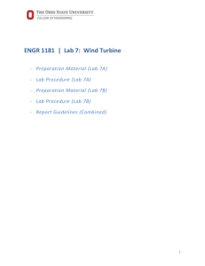 ENGR 1181 Lab 7: Wind Turbine